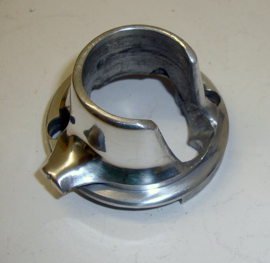 Aluminum flange, gear shift tube, Vespa 125 / 150