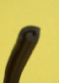 Backengummi, ARIETE, schwarz, Vespa 98 / 125 / 150