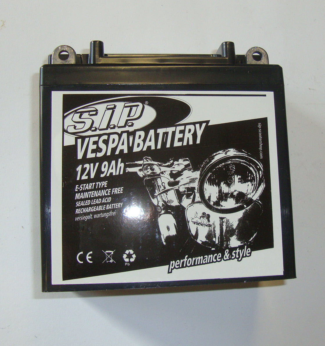 Batterie 12V / 9Ah, YB9-B, Wartungsfrei, Vespa PX / PK