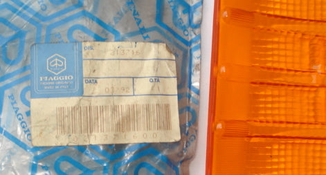 Blinkerglas, SIEM, links, Ape TM Vespa Car