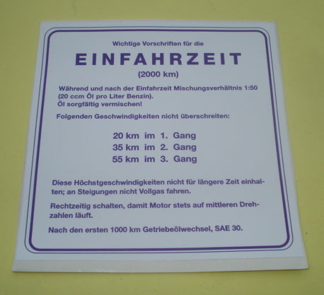 Istruzioni per l'inserimento dell'adesivo, tedesco, blu, 3 velocità, 1:50