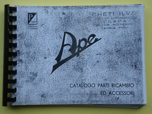Catalogue of spare parts APE A