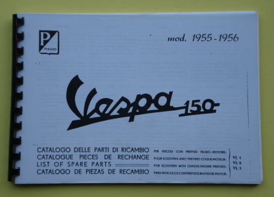 Ersatzteilkatalog, Vespa 150 VL1 > VL3
