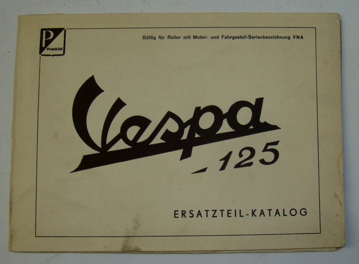 Genuine spare parts catalogue, Vespa 125 VNA