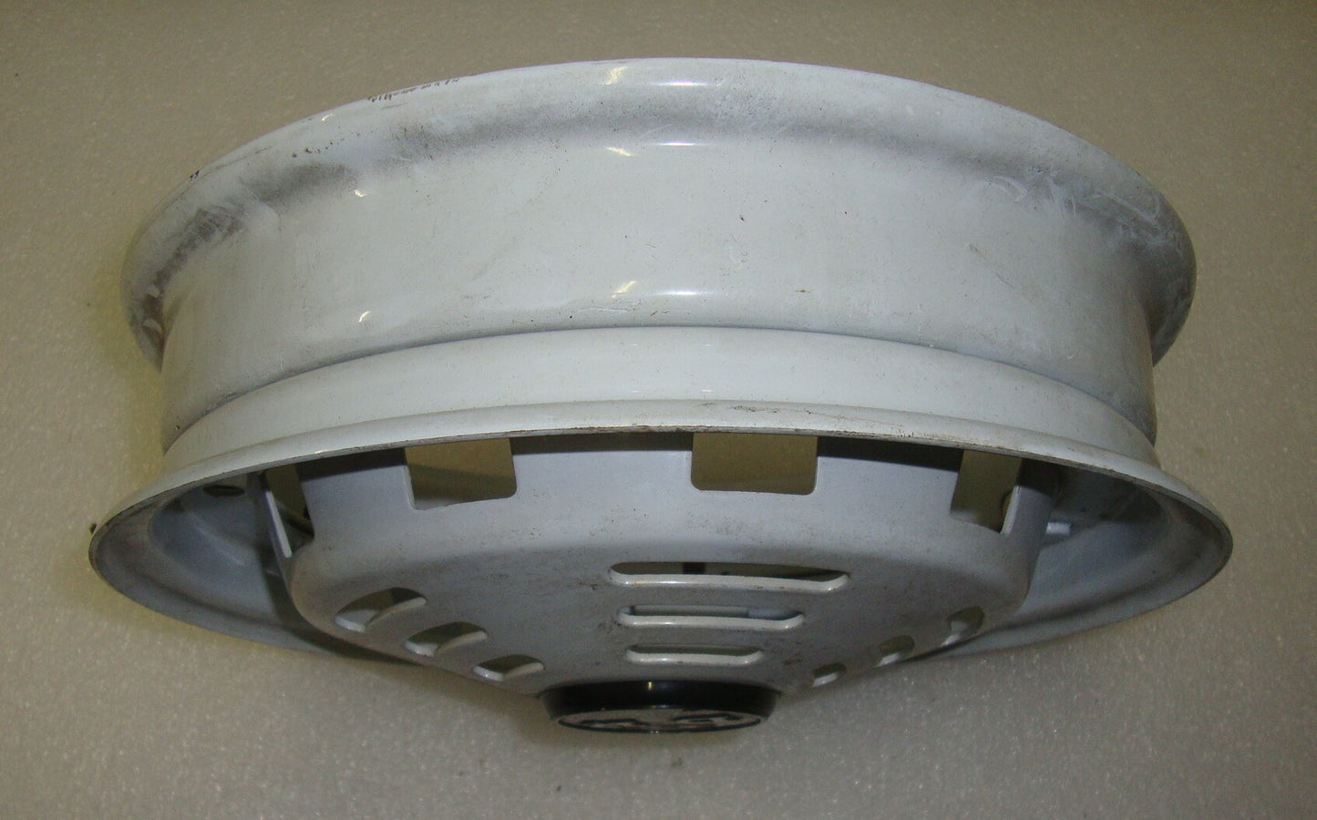 Wheel rim 10", white, 2.10 x 10, D.R., NOS