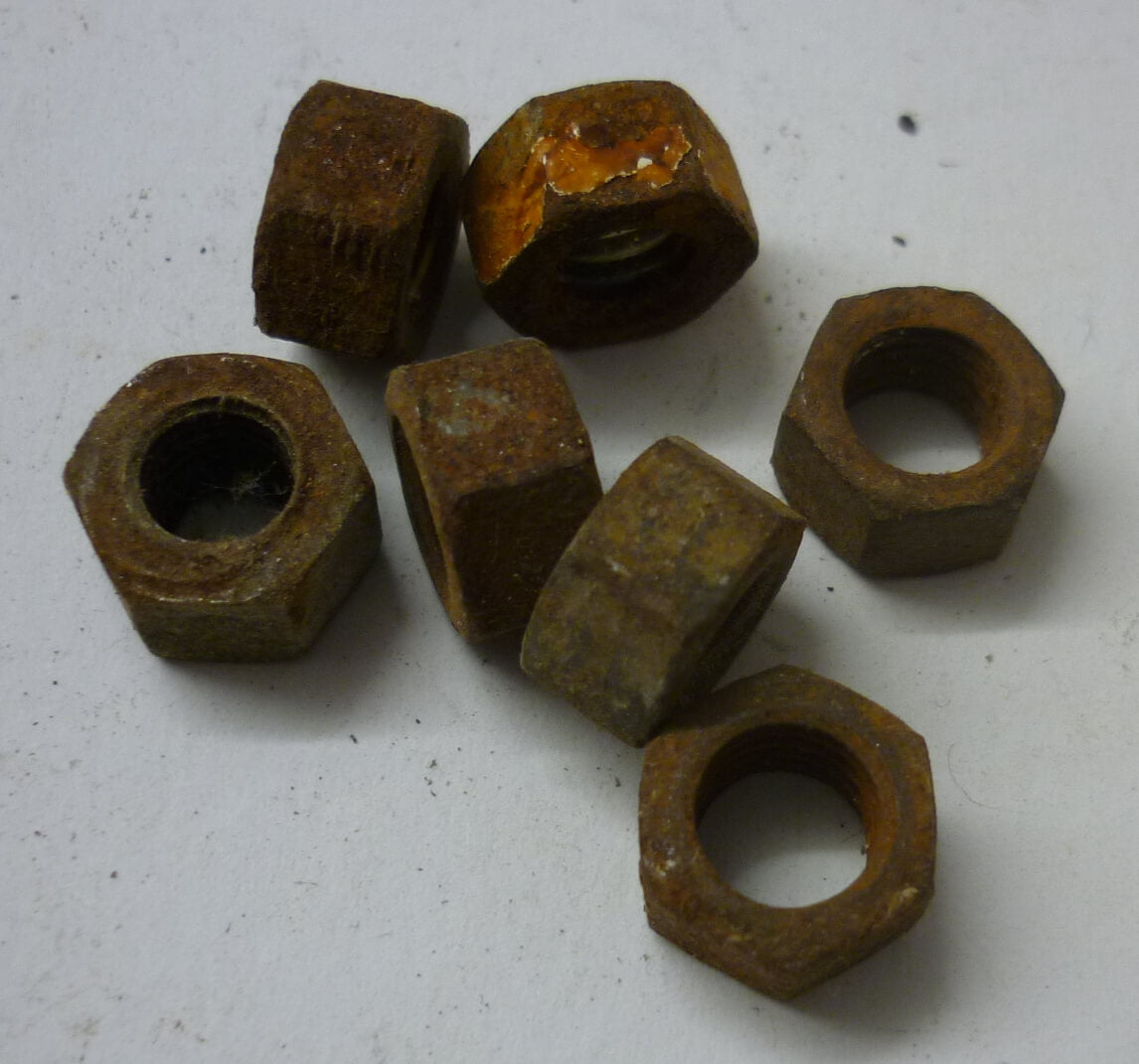 Felgenmutter, Patina, M8 / SW 11, Gebraucht