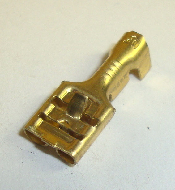 Flachsteckhülse mit Raste, unisoliert, 6,3 x 0,8 mm, 1,5 - 2,5 QMM