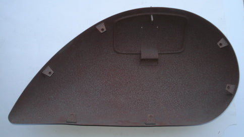 Side panel for spare wheel side, sand blasted, Vespa 125 ACMA