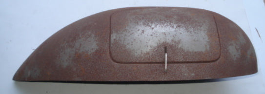 Side panel for spare wheel side, sand blasted, Vespa 125 ACMA