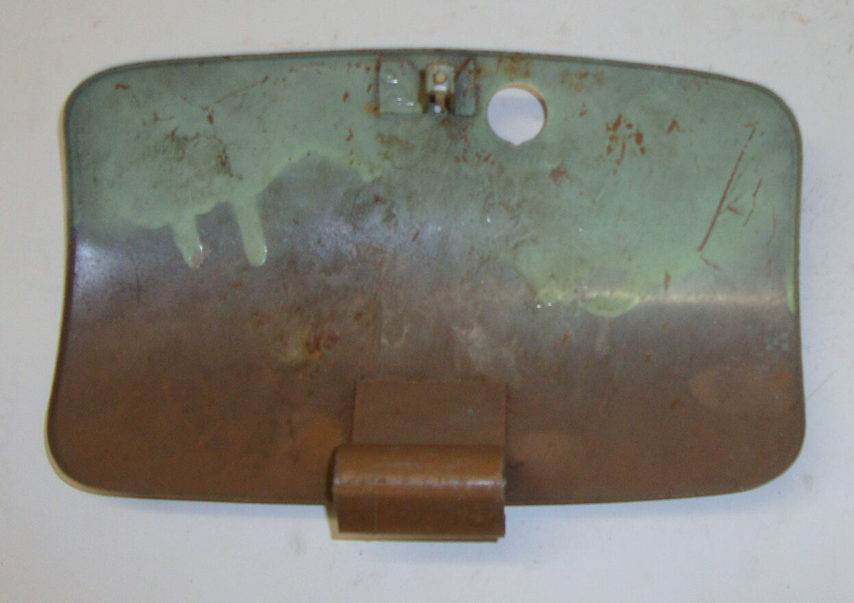 Flap spare wheel side panel, original primer, Vespa 125 VNB / 150 VBB - VBA - VGLA - VGLB, NOS