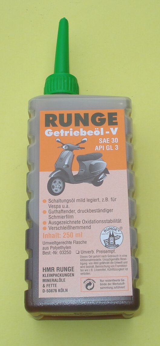 Gear box oil SAE 30, 250 ml
