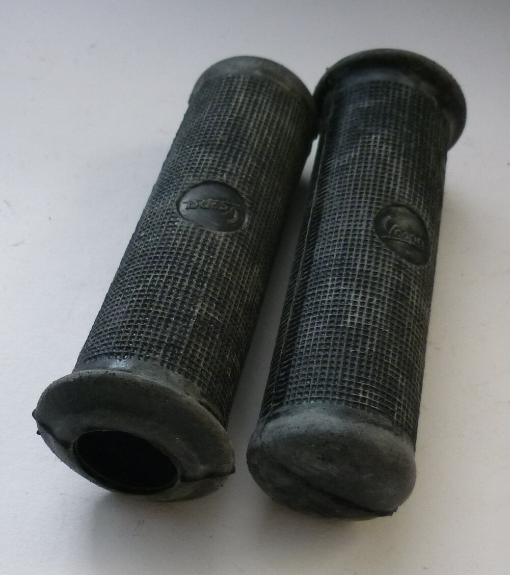 Grip, "Vespa", premium quality, black, 22 mm, Vespa GS3 / GS4 / T2-4