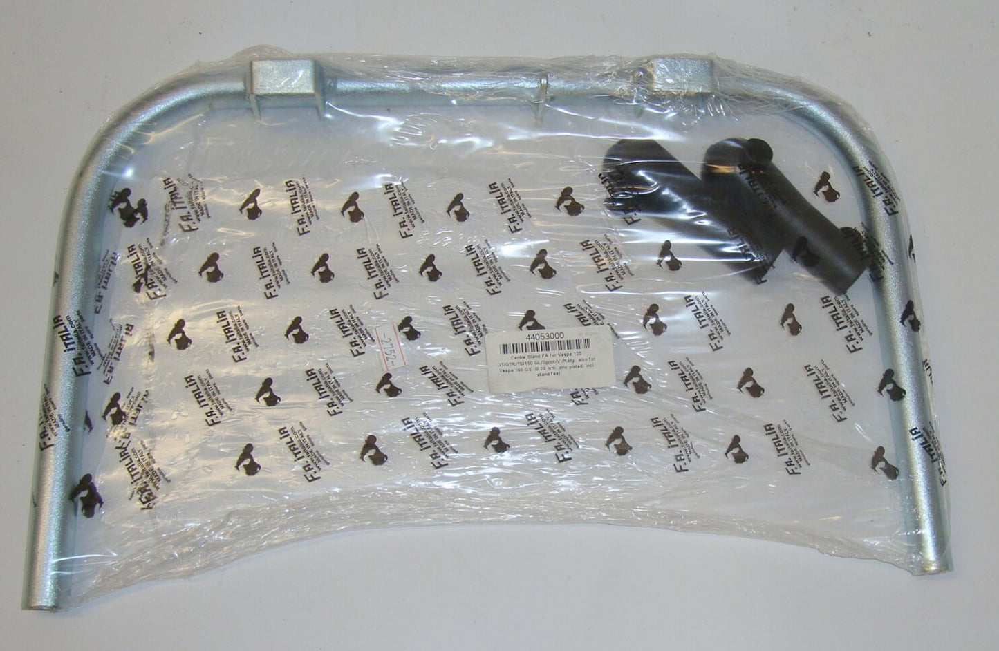 Central stand, silver, Vespa Super / GT / GTR / TS / Sprint / Rally