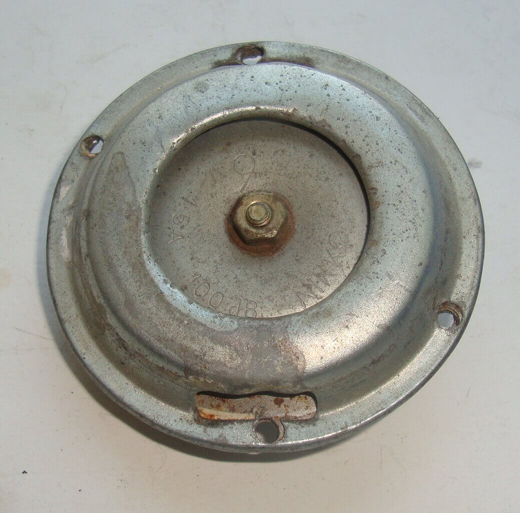 Horn, NIKKO, 6V, D.C., zinc plated, repro part