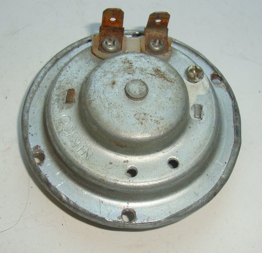 Horn, NIKKO, 6V, D.C., zinc plated, repro part