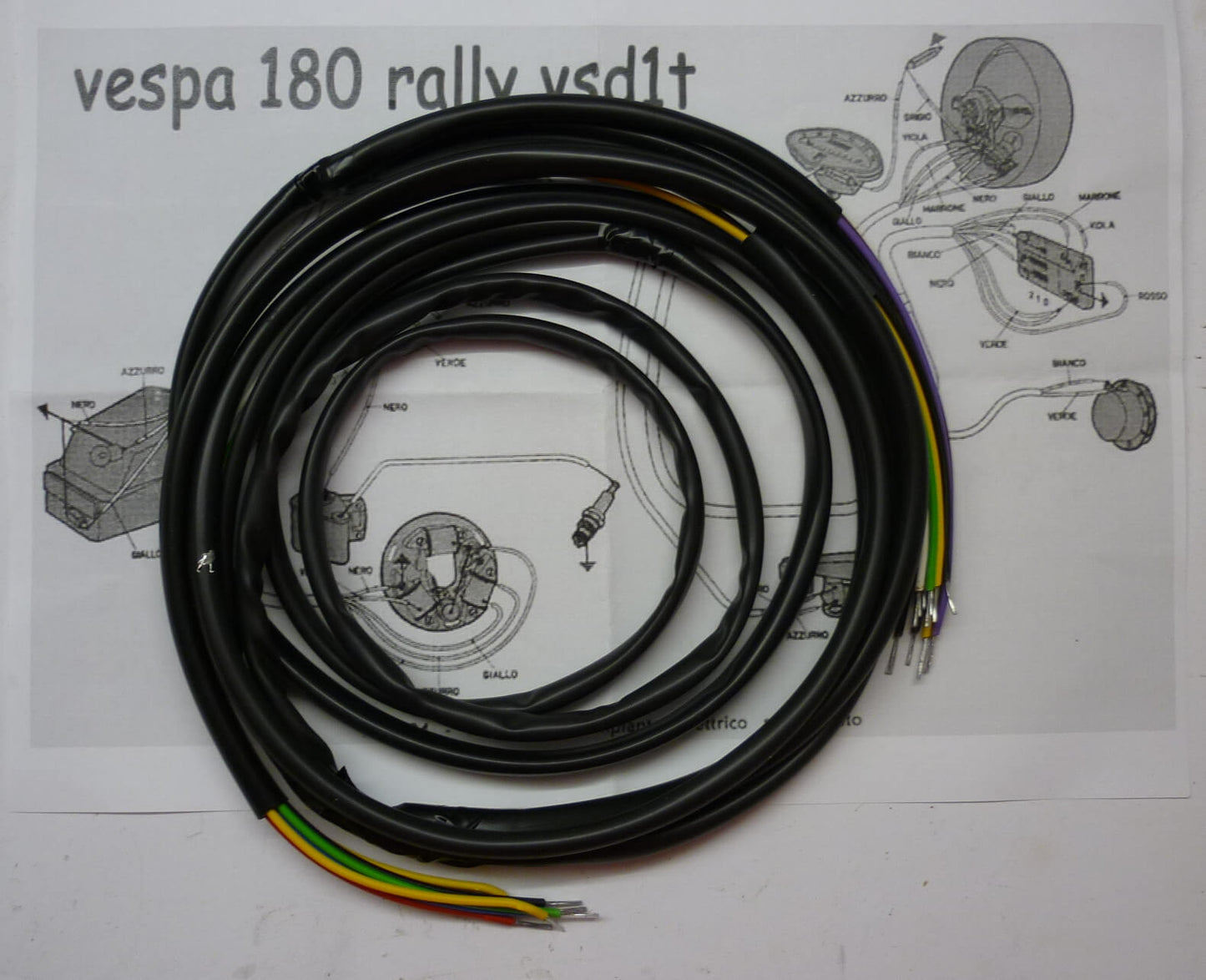 Cable harness, BOSATTA, Vespa 125 GTR - TS- ​150 Sprint Veloce - ​180 Rally