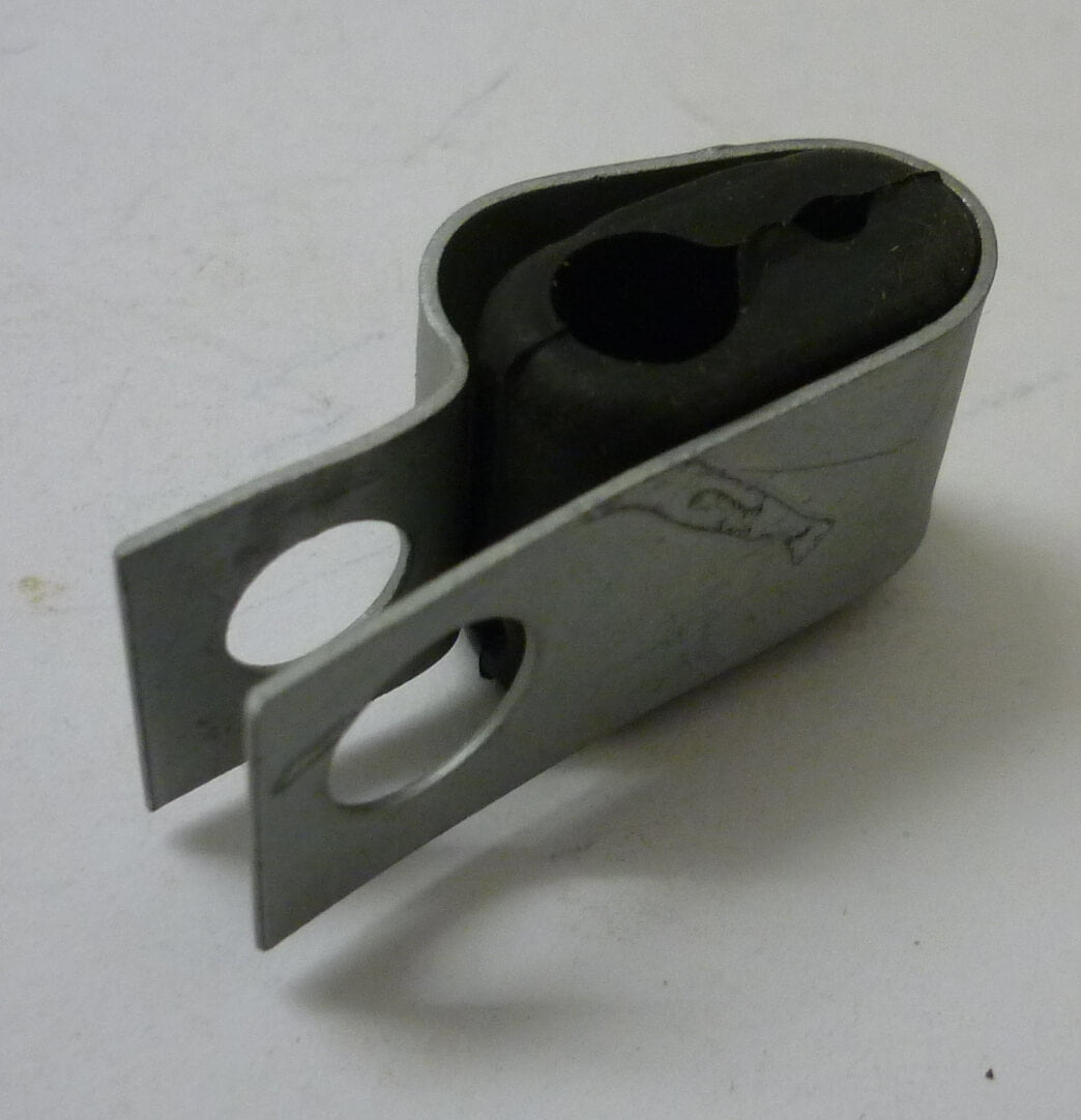 Mounting clamp wire guide, complete, cylinder cowl, top, Vespa 90 /125 Primavera