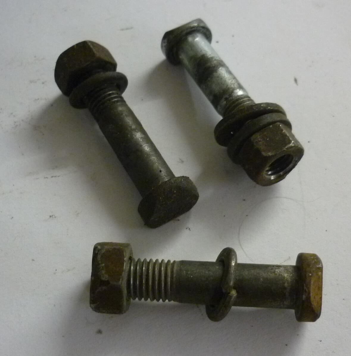 Schraube für Kickstarter, komplett, Patina, M9x40, Gebraucht