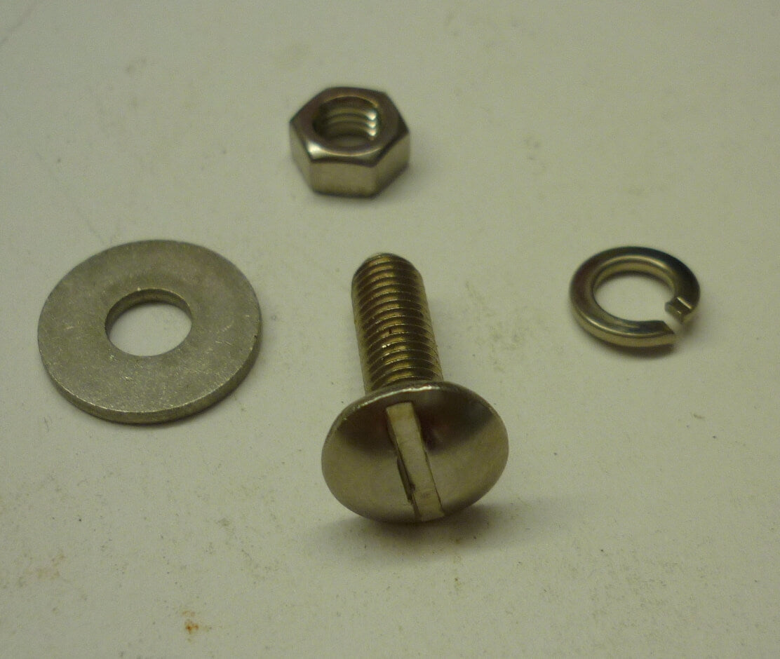 Schlitzschraube, komplett, Kotflügel, seitlich, Edelstahl, Vespa 125 / 150 / 180 / 200