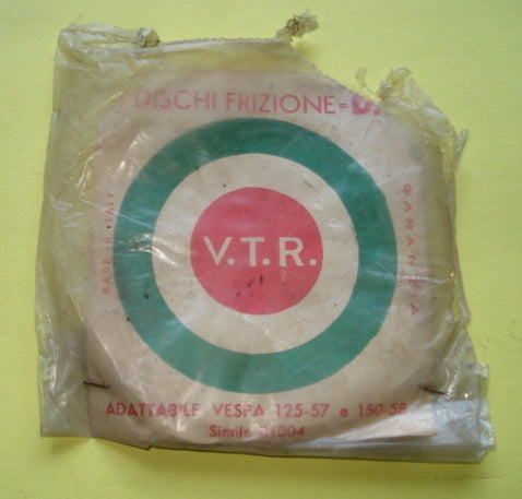 Cork plate kit, V.T.R., Vespa 125 > 1957 / 150 1953 > 1958; NOS