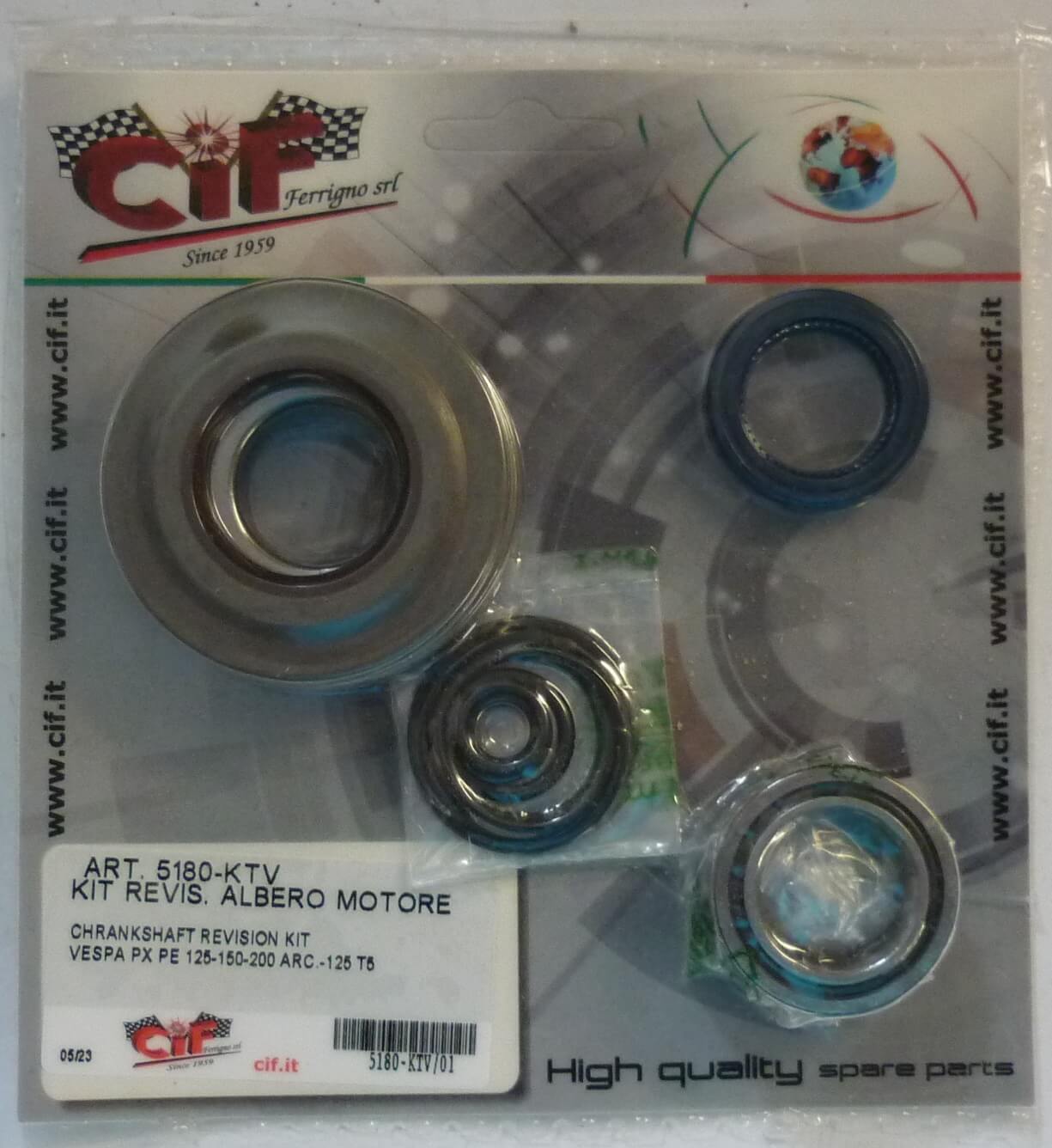 Kit crankshaft revision kit,Vespa PX/PE - T5