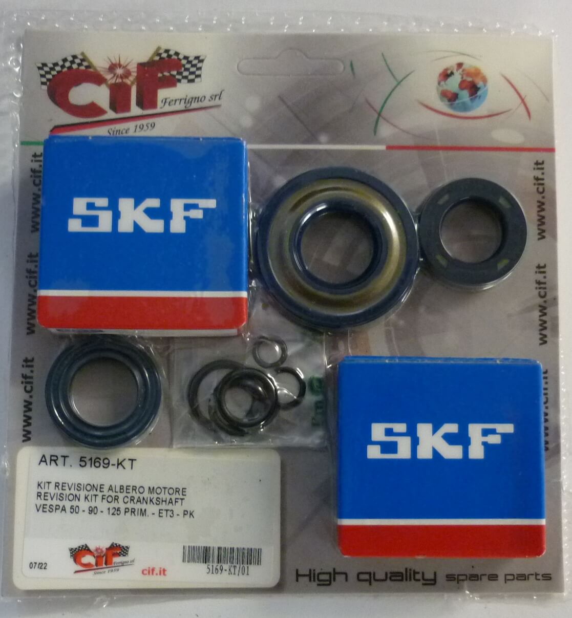 Kit crankshaft revision kit, Vespa 125 Primavera - ET3