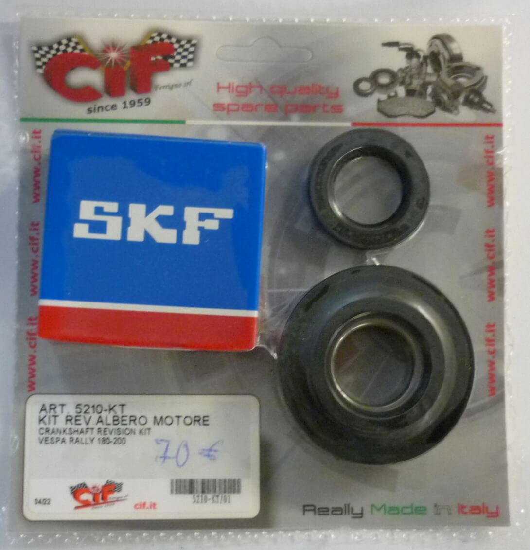 Kit crankshaft revision kit, Vespa 180 - 200 Rally