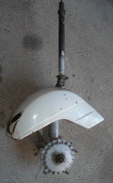 Steuerrohr mit Kotflügel, komplett, gebraucht, Vespa PX