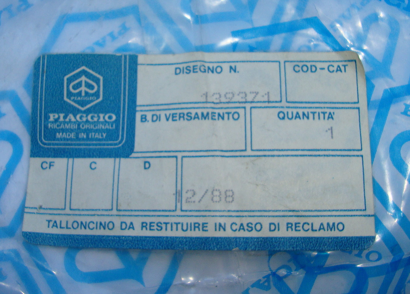 Security look steering, Vespa 50 / 80 / 100 / 125 / 150 / 150 / 200, ZADI 6 mm