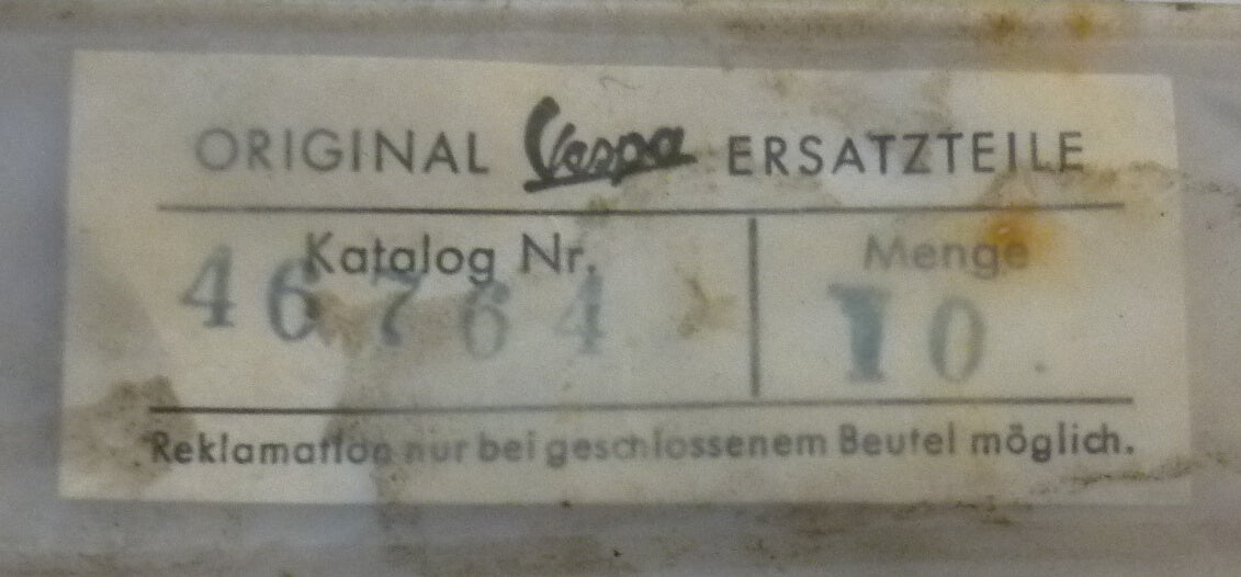 Ground cable, Vespa 125 VNA, NOS
