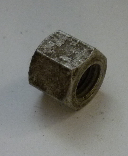 Nut, for rear shock absorber, Vespa 50 - 90 - 125 - 150 - 160 - 180 - 200, M8x1, high 9,5 mm