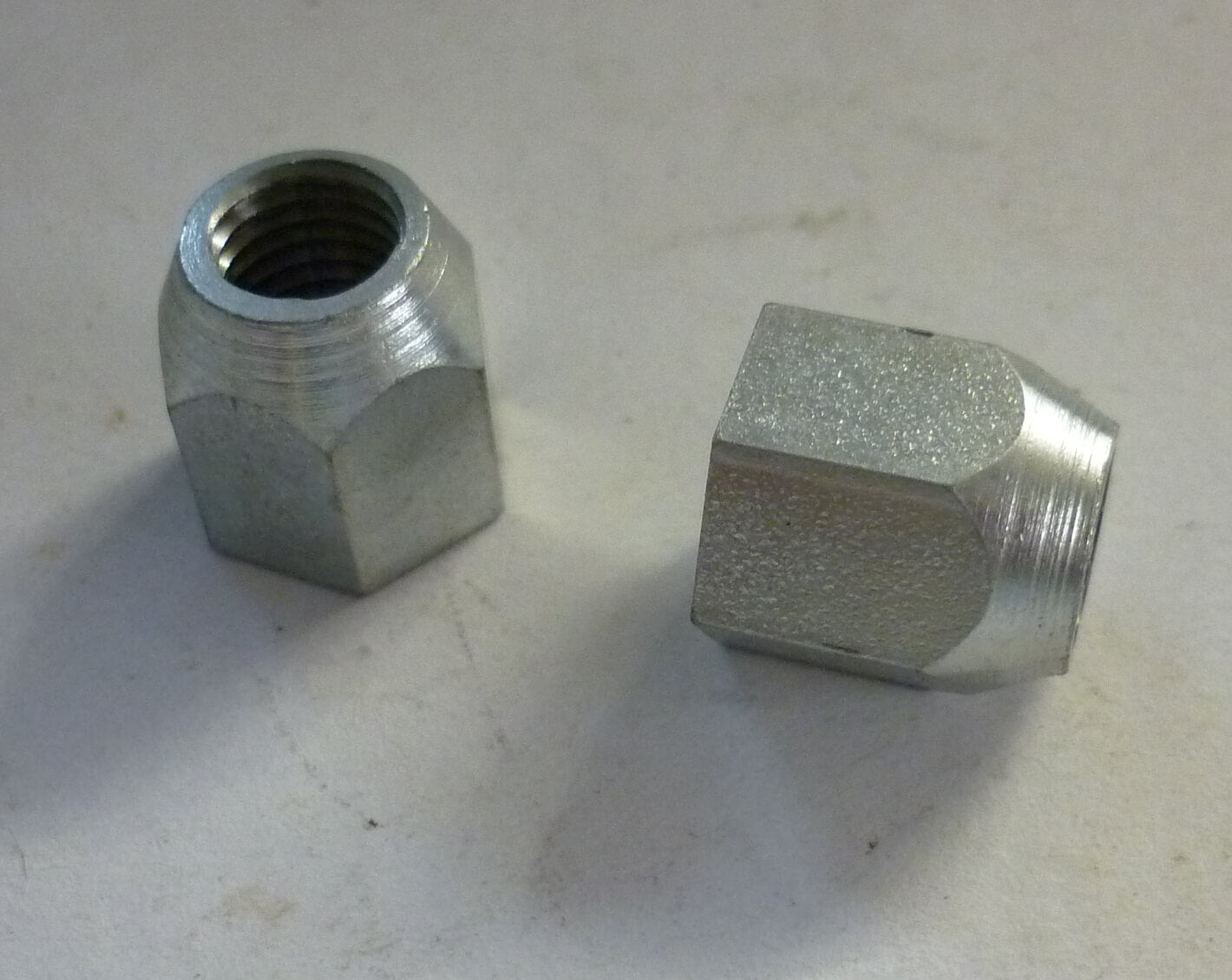 Kit hexagon nuts, dual seat locking plate, M9 / 14, zinc plated, Vespa GS 150