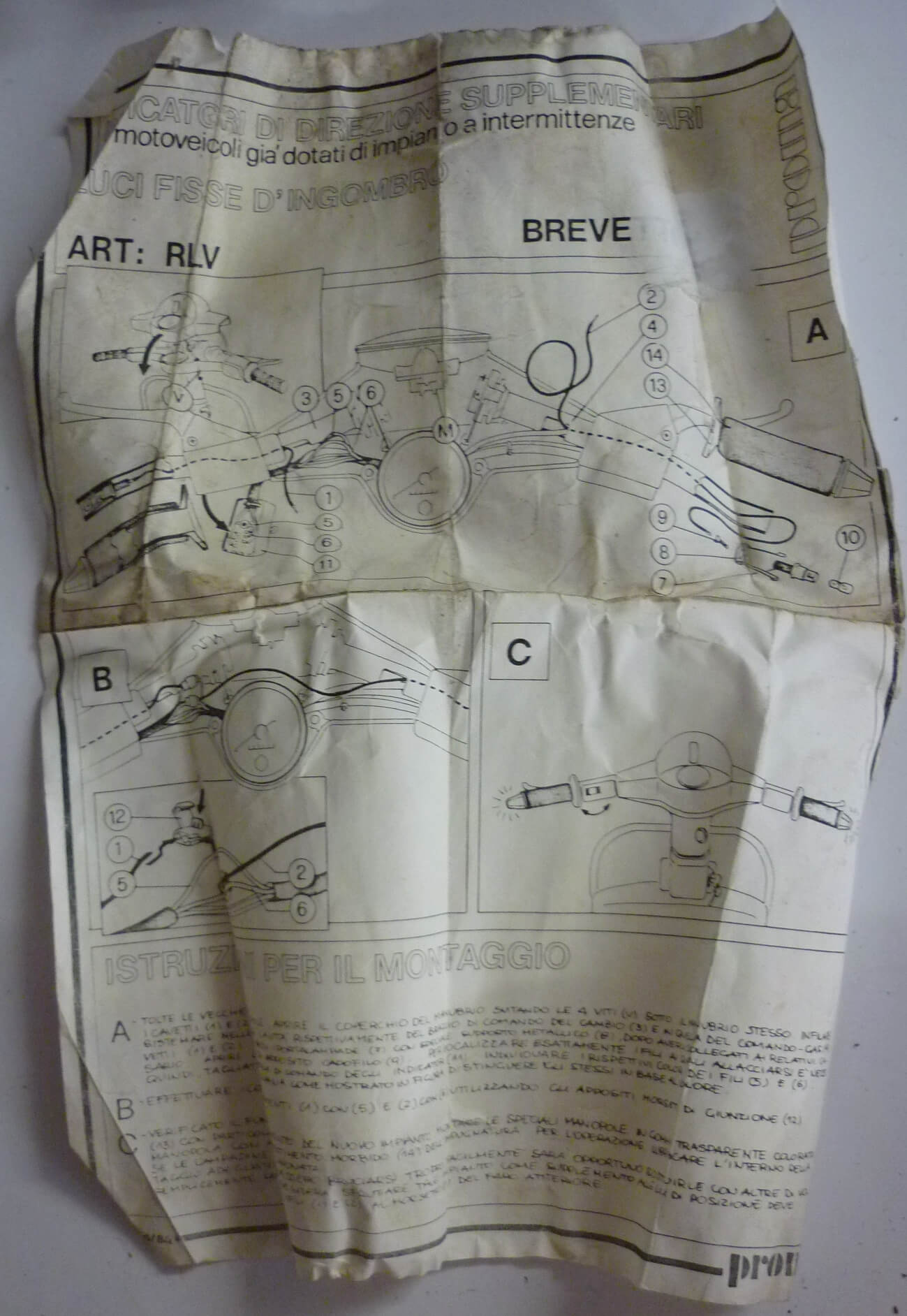 Blinkergriffe, PROMA, Ø 22 mm, NOS