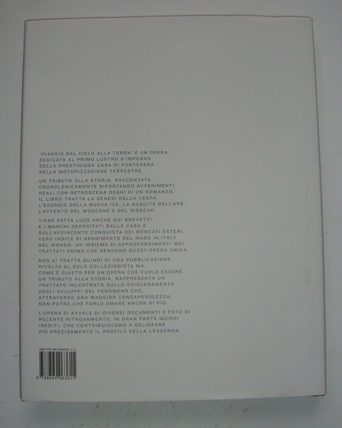 Book "Piaggio dal cielo alla terra"