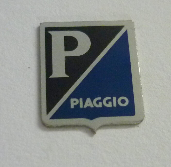 Piaggio-Emblem, klein, Lenkkopf GS 150 VS1T - GS1, Moscone Außenbordmotor, NOS