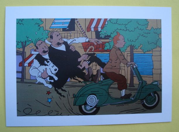 Postcard Tim und Struppi