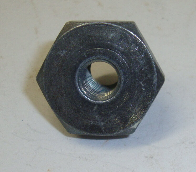 Wheel nut, M8 / SW 22, steel, patina