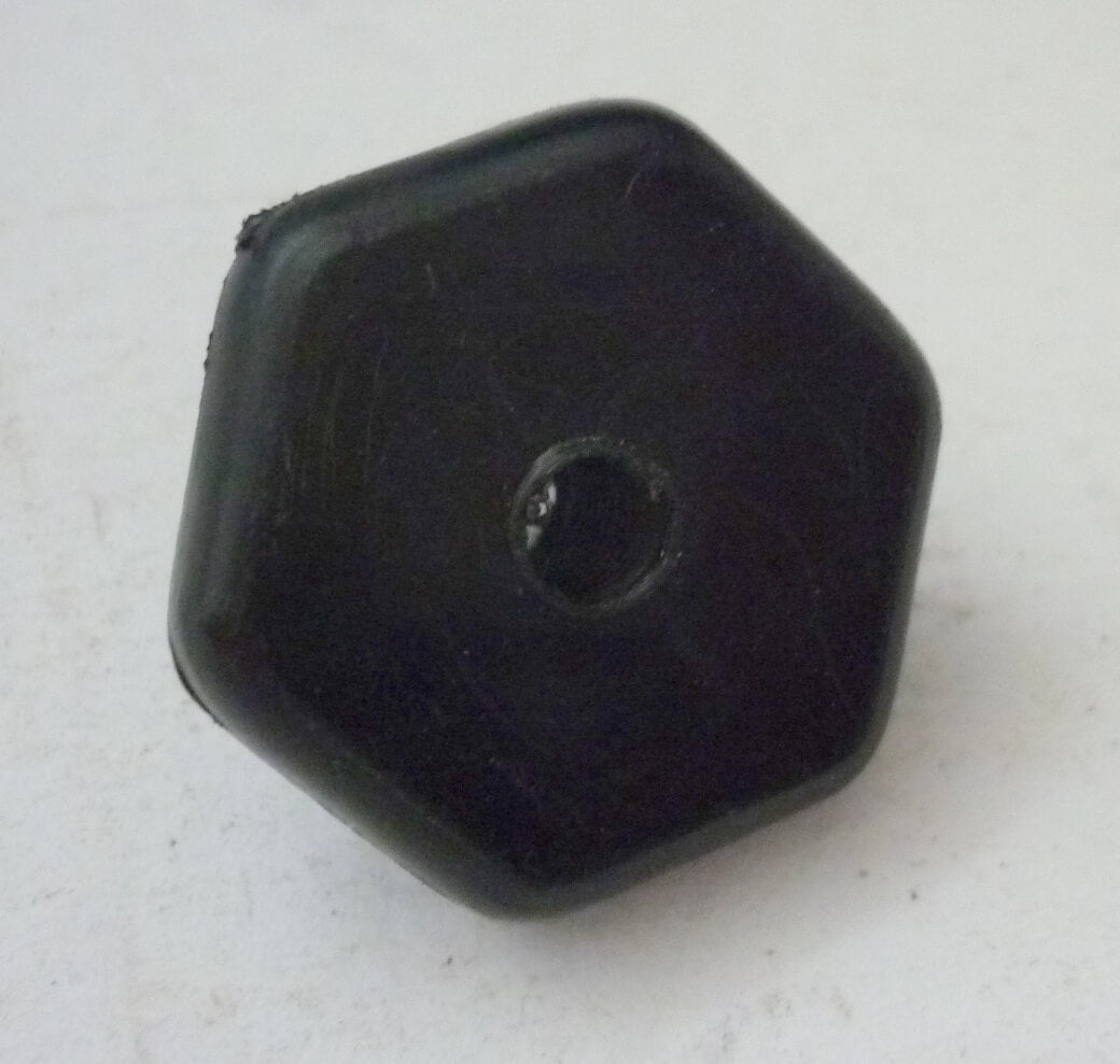 Rändelmutter, Tankdeckel, Kunststoff, schwarz, Vespa / Ape