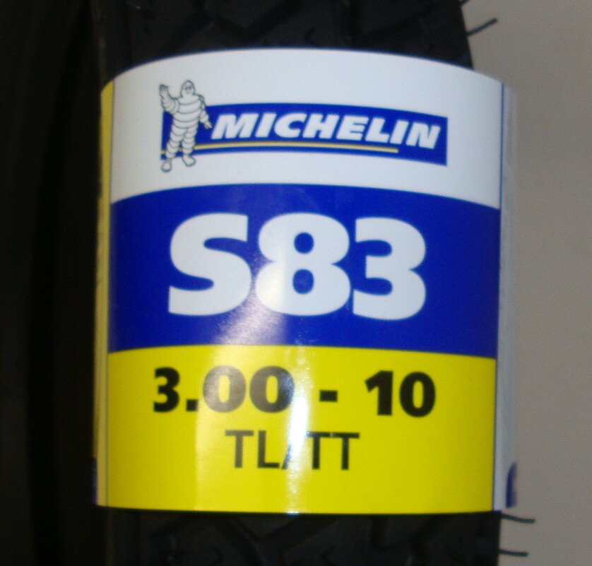 Reifen, MICHELIN S83, Klassik, 3.00 x 10, 42 J TT/TTL
