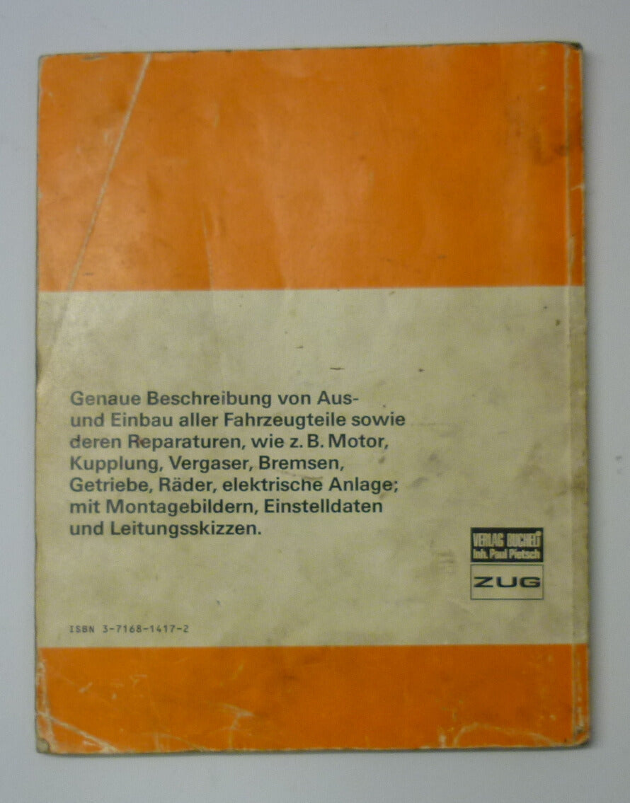 Service manual, BUCHELI VERLAG, "Vespa Roller ab 1959"