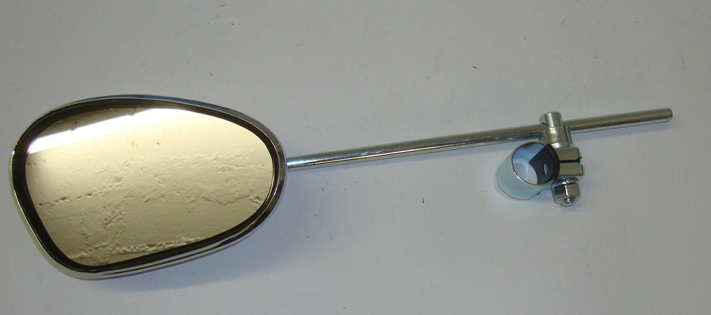 Mirror for handlebar, BUMM, kidney shape, chromed