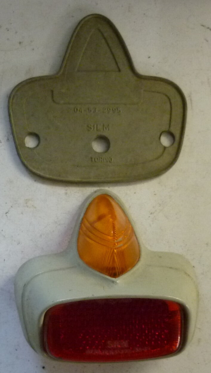 Glass for taillight, orange, Vespa 125/150