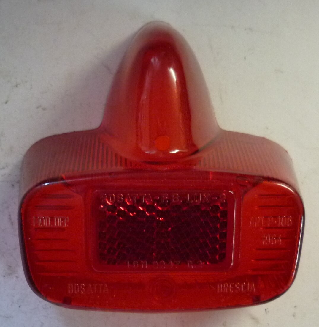 Tail light glass, BOSATTA, Vespa 125 / 150