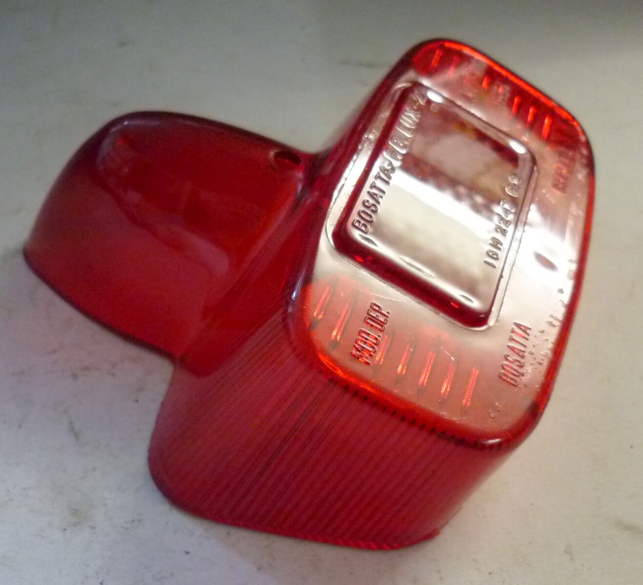 Tail light glass, BOSATTA, Vespa 125 / 150