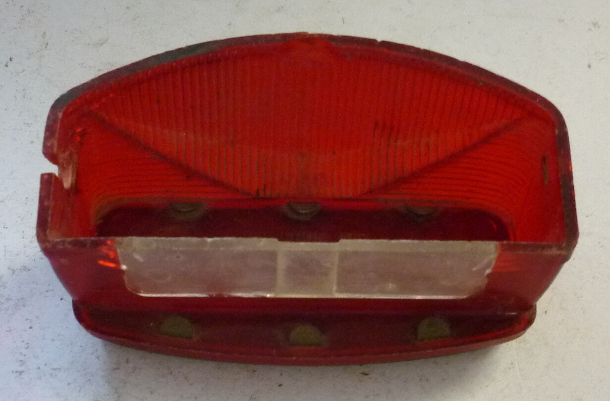 Taillightglass with aluminium rim, Vespa 125 54>58, CATALUX