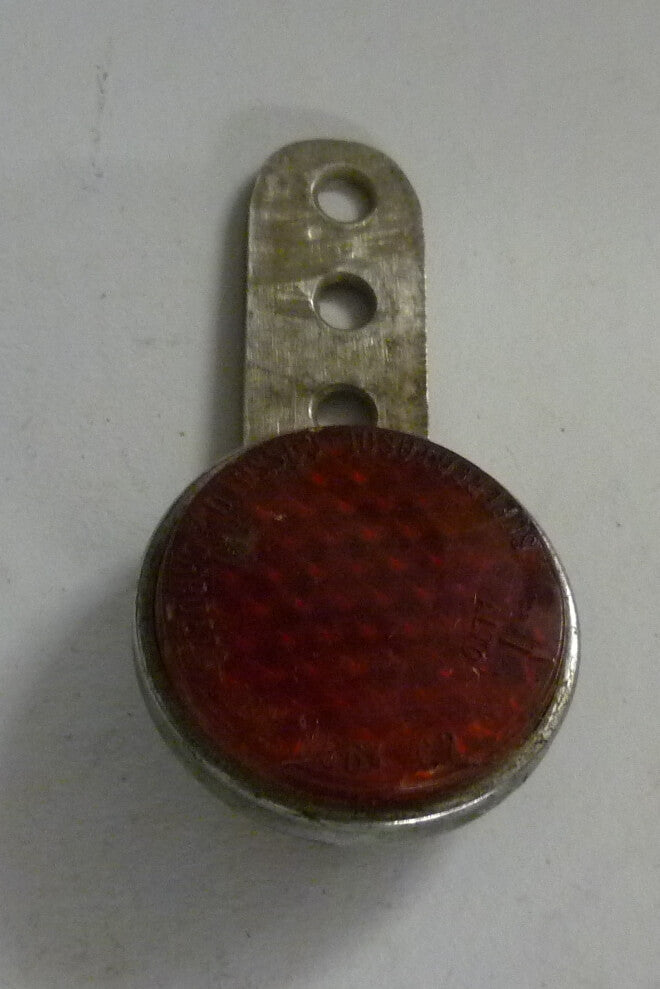 Reflector, cat eye, round, red, 43 mm, SUPERCATASOL - COSSATO&CAROZZO, NOS