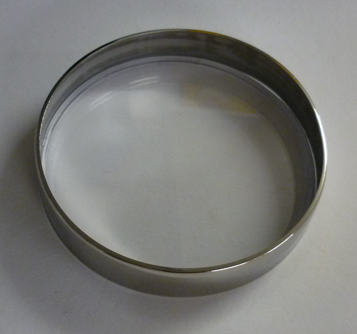 Rim and glass, speedometer, chrome, Vespa PX 80-200E Lusso/`98 also for Vespa PK 50-125 S / XL / XL2 Automatica
