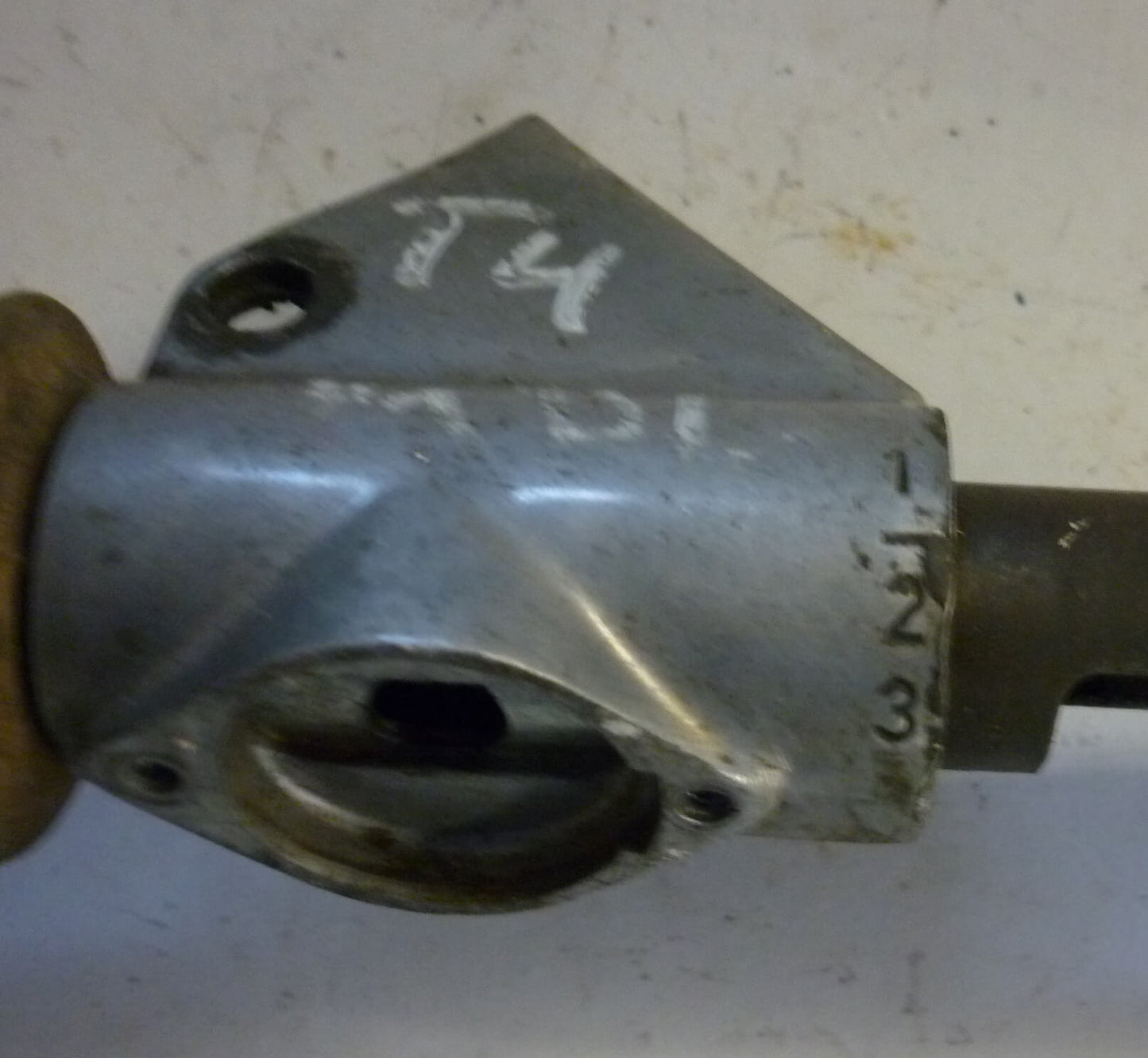 Tubo leva cambio, alluminio, supporto interruttore frecce, 3 velocità, Vespa 125 / 150