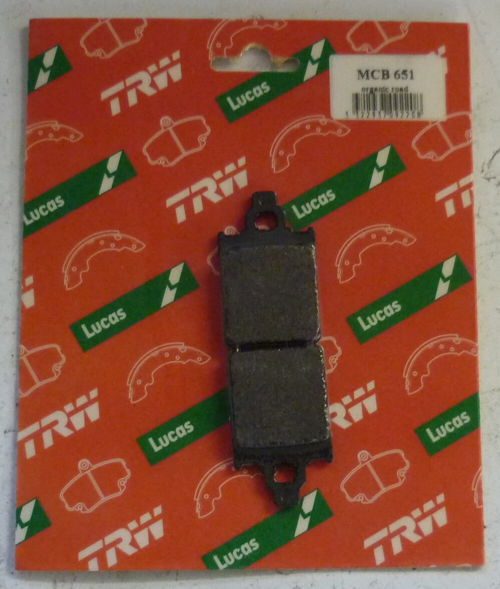 Brake disc pads, LUCAS S21, MCB 651