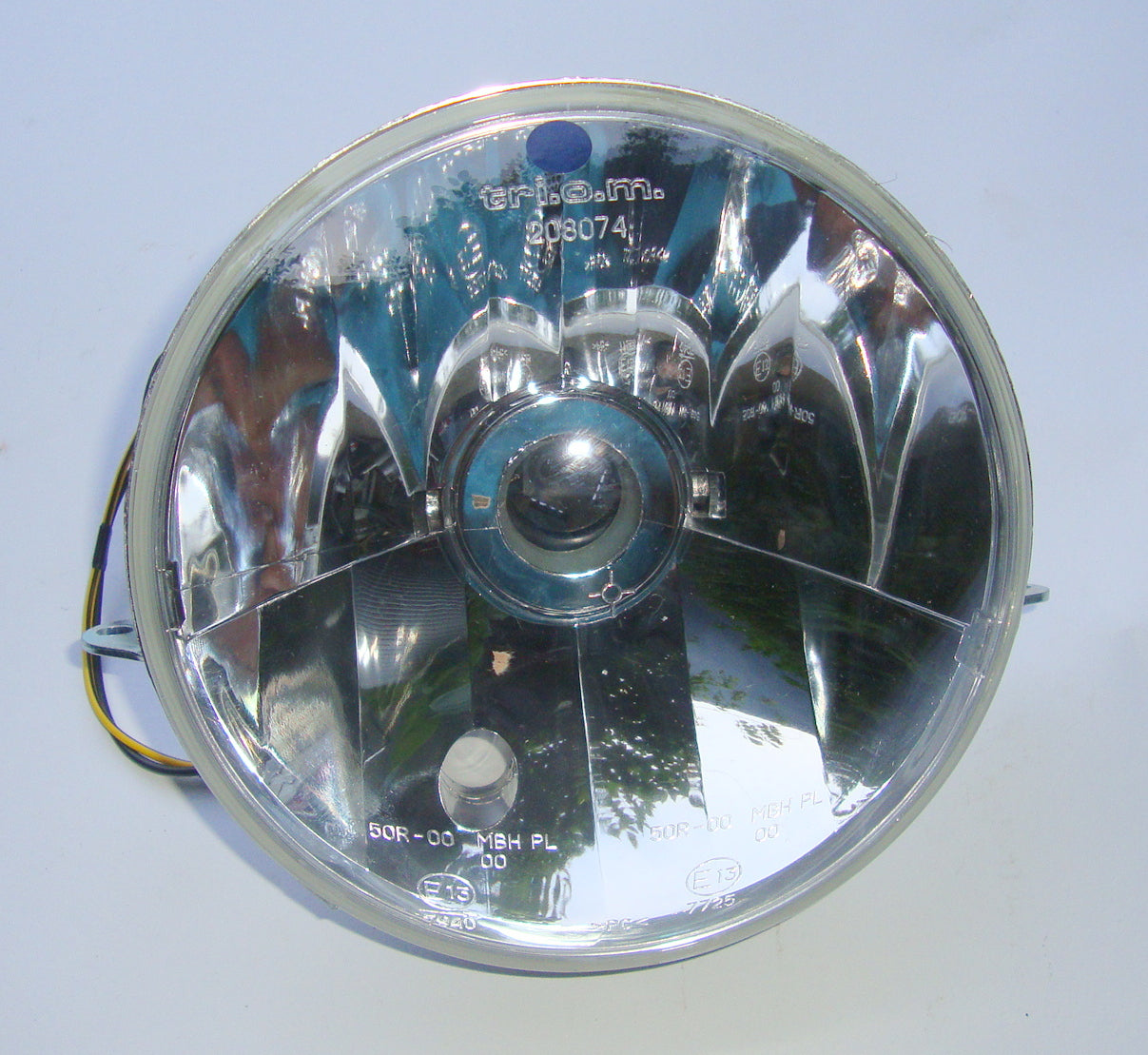 Headlamp set, clear glass, TRIOM, Vespa PX `98 / MY / `11